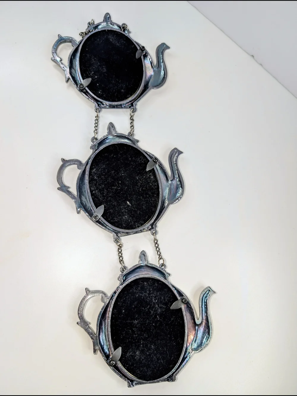 Shabby Chic French Country Silver Teapot Multi Photo Hanging Wall Frame